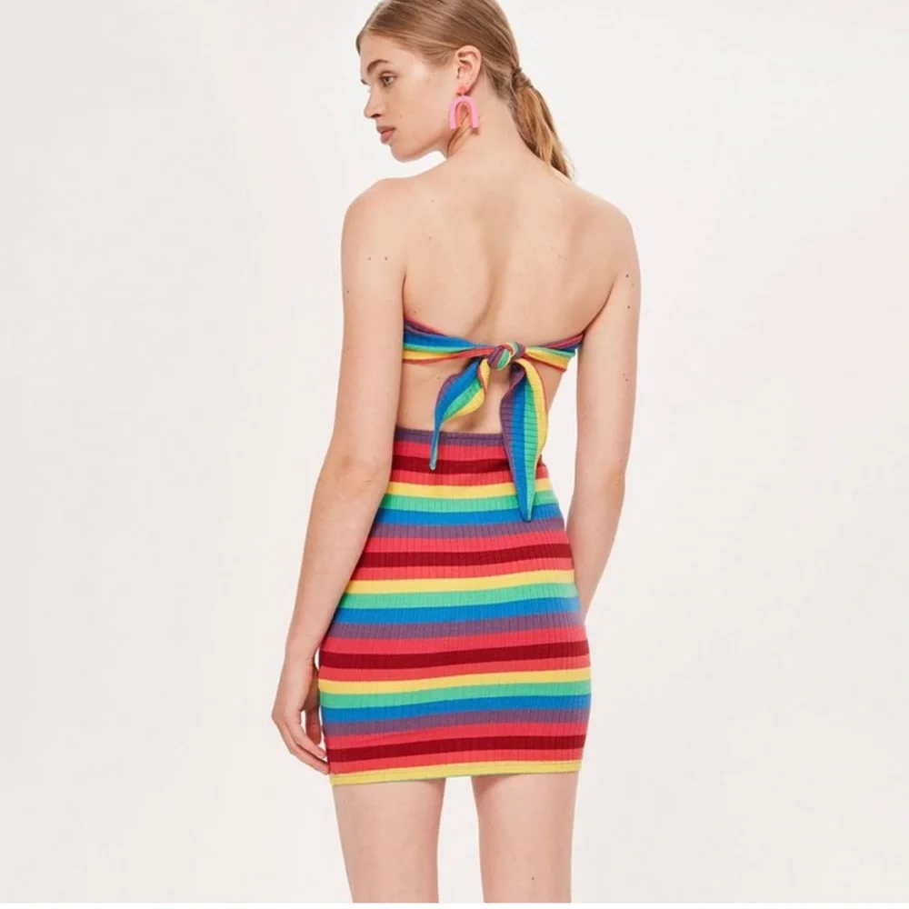 Topshop Bandeau Dress - Picture 5 of 13